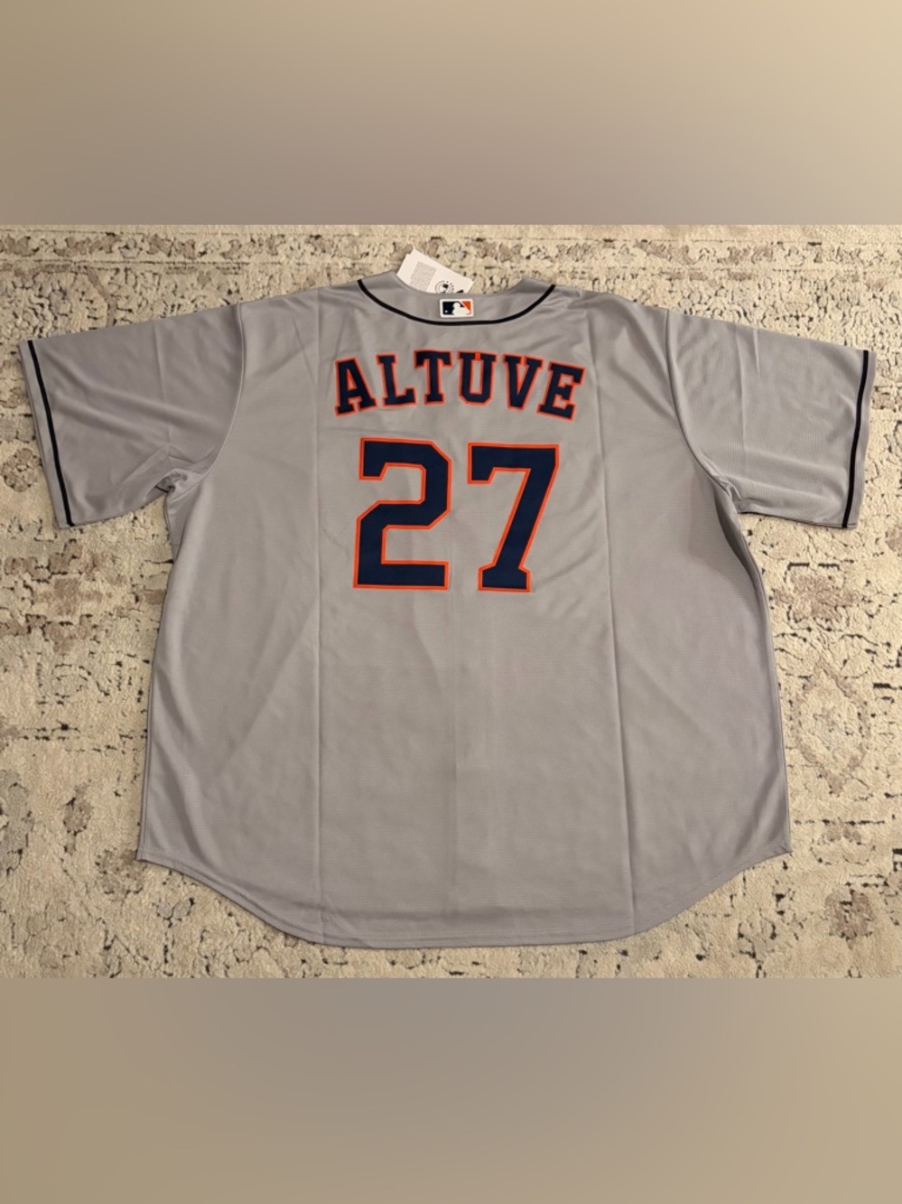 Nike Authentic Houston Astros Jose Altuve #27 MLB Gray Jersey Men’s Sz: 3XL